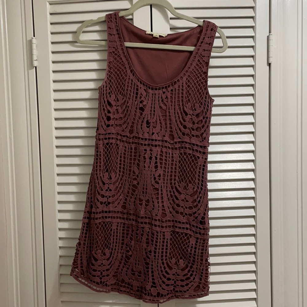 Staring at Stars maroon dress